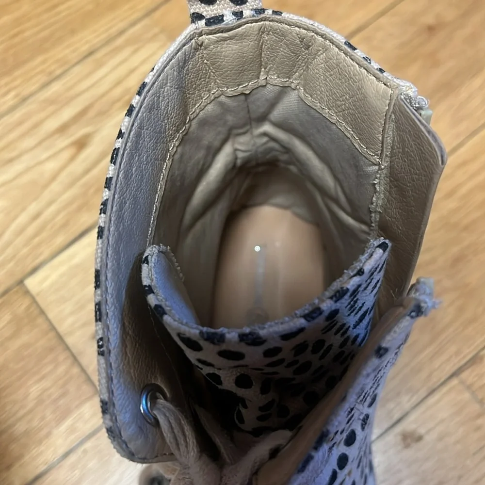 Treasure & Bond Size 3 Cheetah Combat boots